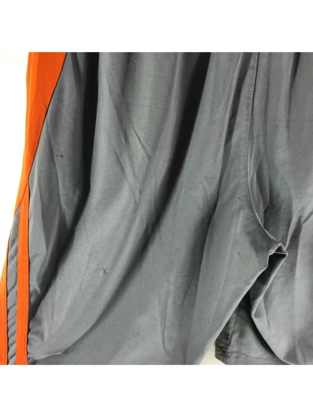 Adidas Gray & Orange Youth Boys Climalite Athletic Shorts Size L (14/16)